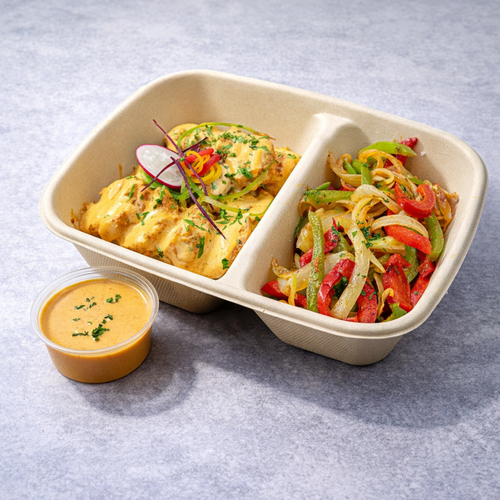 HEALTHY DYNAMITE SHRIMPS WITH FAJITA VEGETABLE